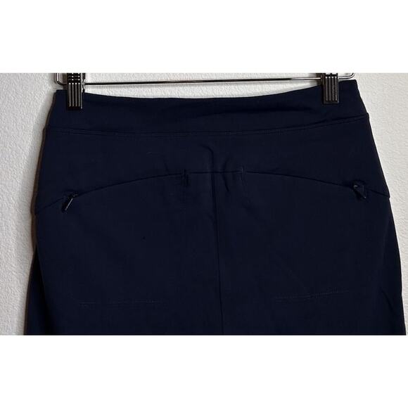 Athleta Headlands Hybrid Pants Size 4 Blue Pull on Ankle Length Back Zipper - Picture 7 of 7